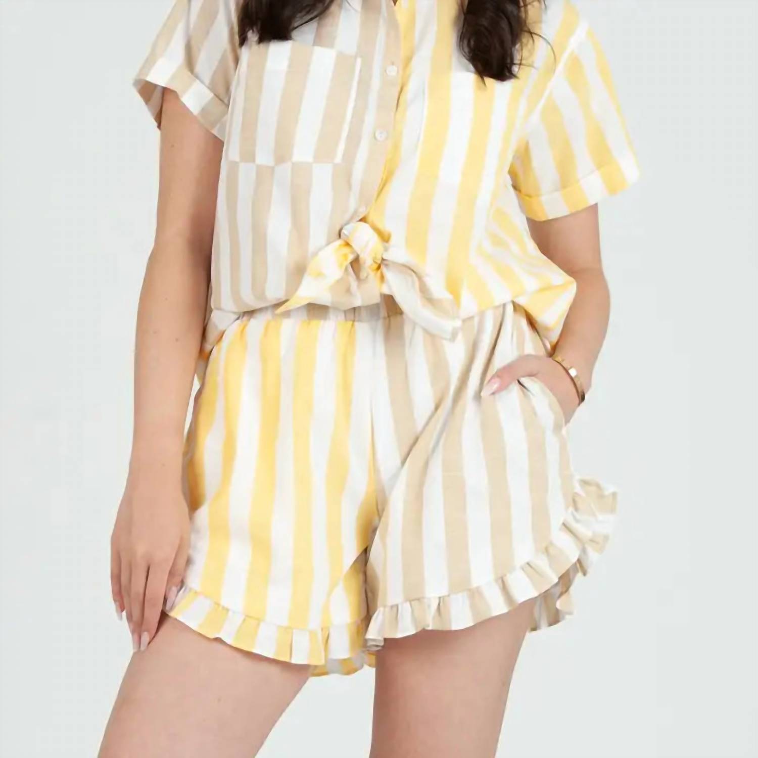 Lucca - Sunshine Stripe Shorts