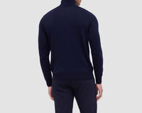 Bugatchi Uomo Wool Turtleneck Sweater in navy - men's sweater
