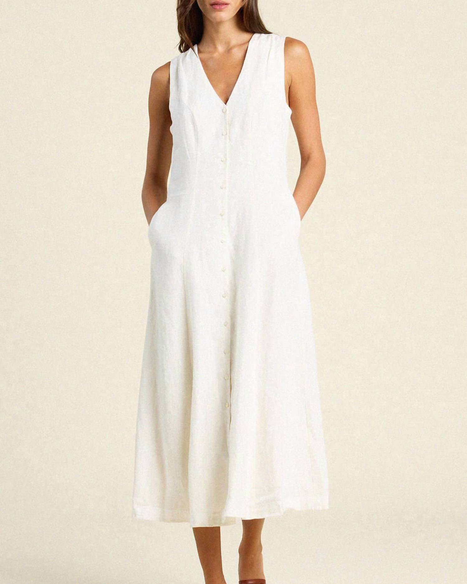 TROVATA Eleonore Dress in ivory - women's dress