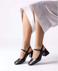 Wonders Women's Slingback Heels in black - women's heels - view 6