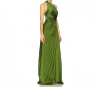 A.L.C. - Lara One-shoulder Plissé Satin Gown