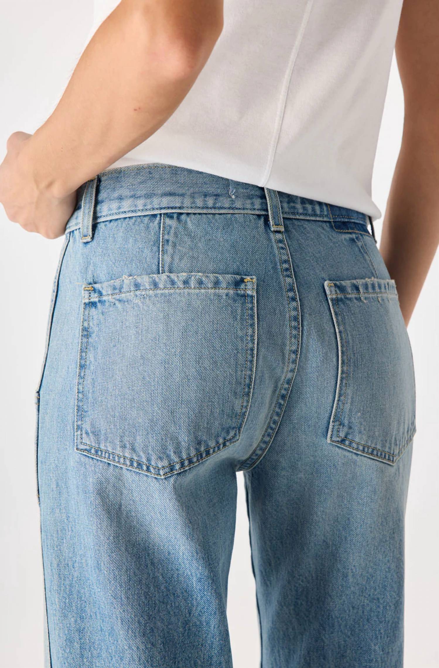 AMO Cate High Rise Cropped Jeans in pulse - women's jeans - view 4