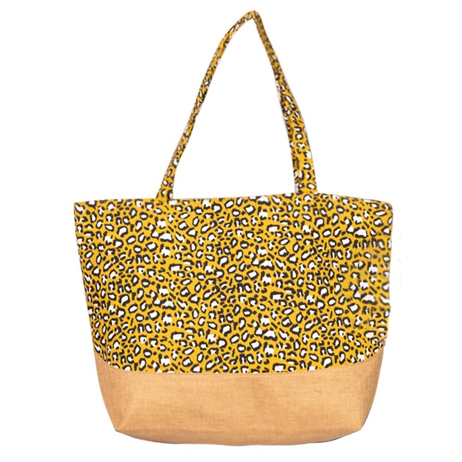 Judson & Co. - Leopard Print Canvas Tote Bag