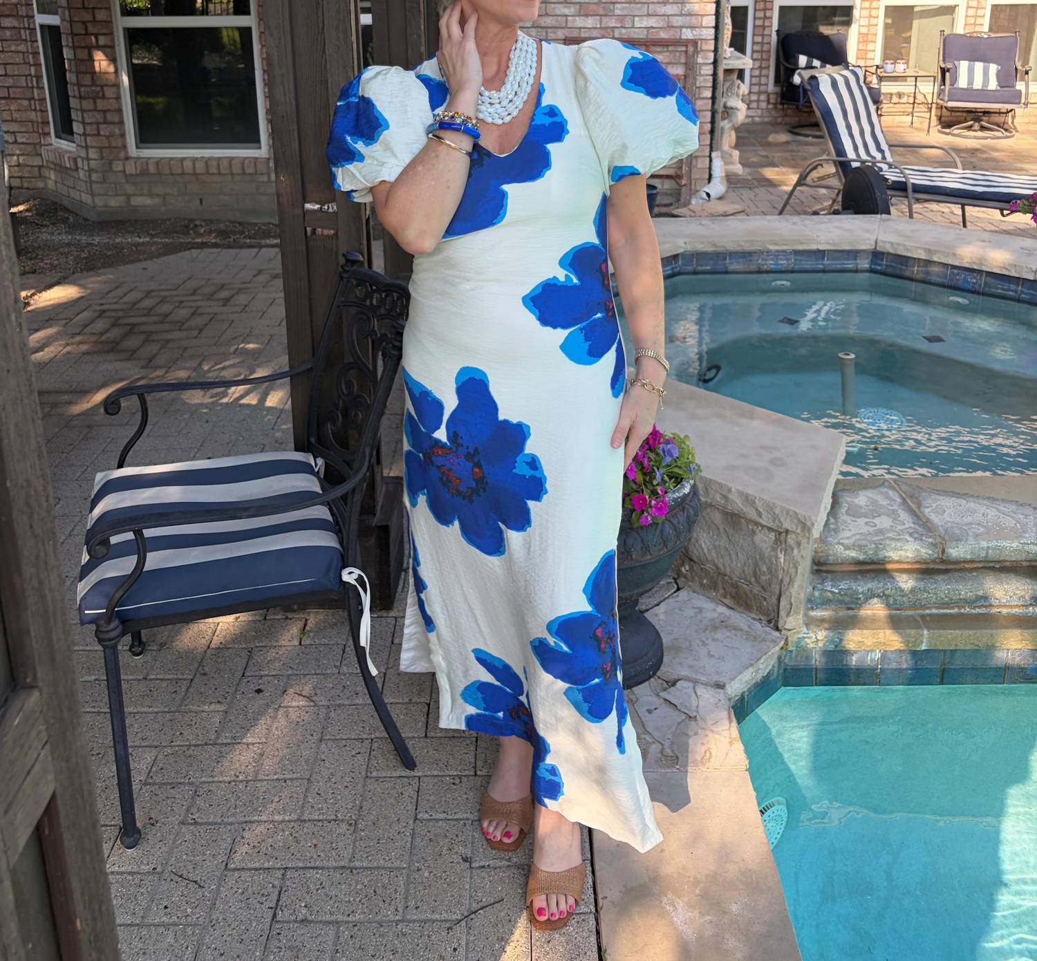 Glam - Santorini Skies Maxi Dress