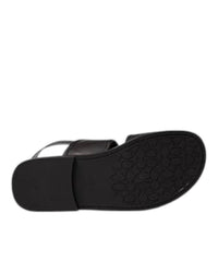 Coach Men's Leather Two Strap Sandal in black - men's sandal - view 5