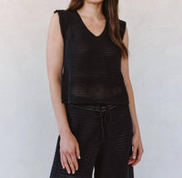 Bella Dahl - V-neck Crochet top