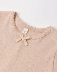 Quincy Mae - Girl's Pointelle Skirted Bodysuit
