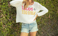 Wooden Ships - Tacos & Tequila Crop Crew Sweater