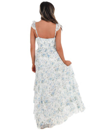 In February - Quiet Detail Floral Maxi Dress