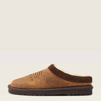 ARIAT Boys Patriot Square Toe Slipper in dusty brown - kids' shoe