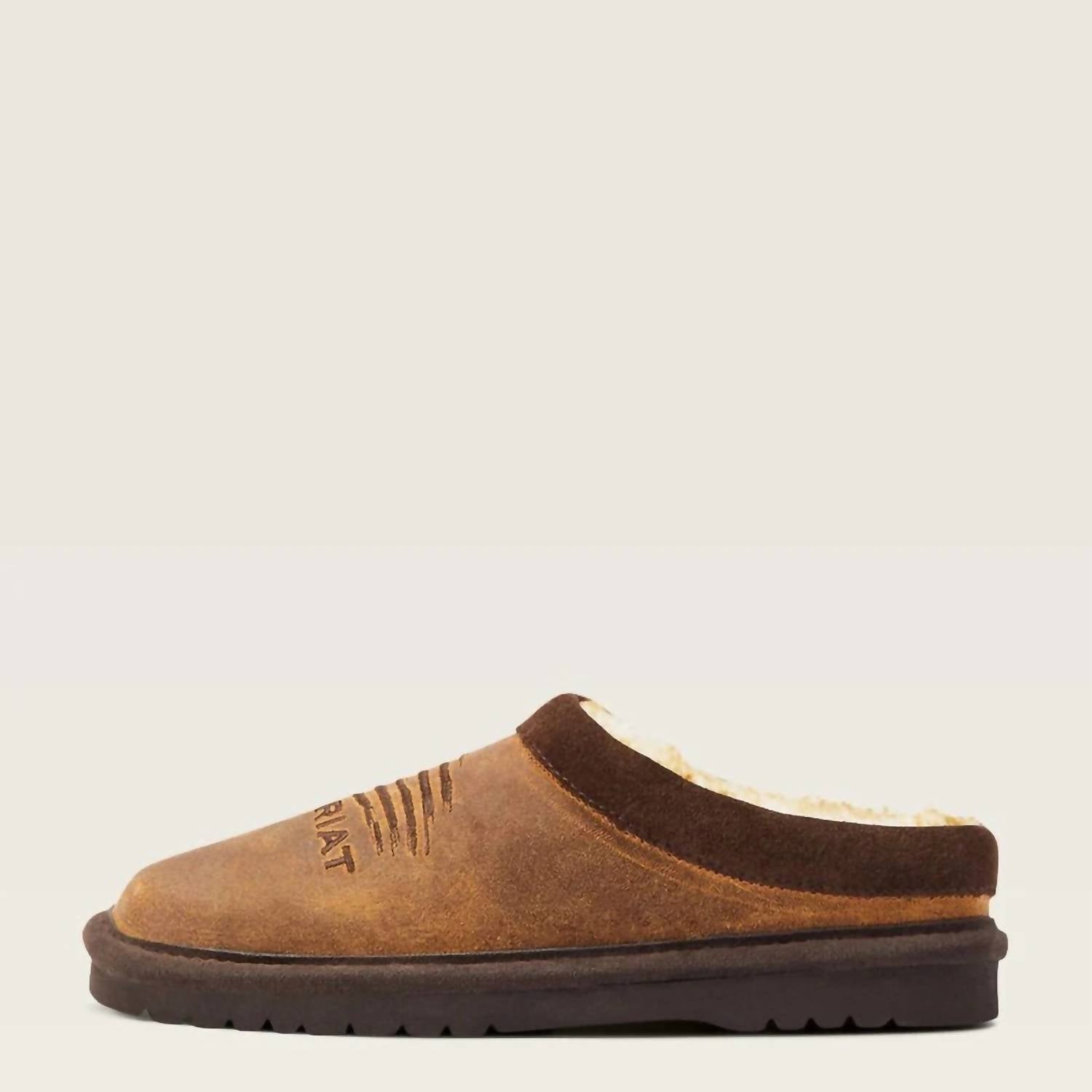 ARIAT Boys Patriot Square Toe Slipper in dusty brown - kids' shoe
