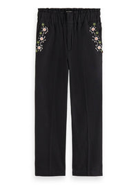 Scotch & Soda - High Rise Embroidered Pants