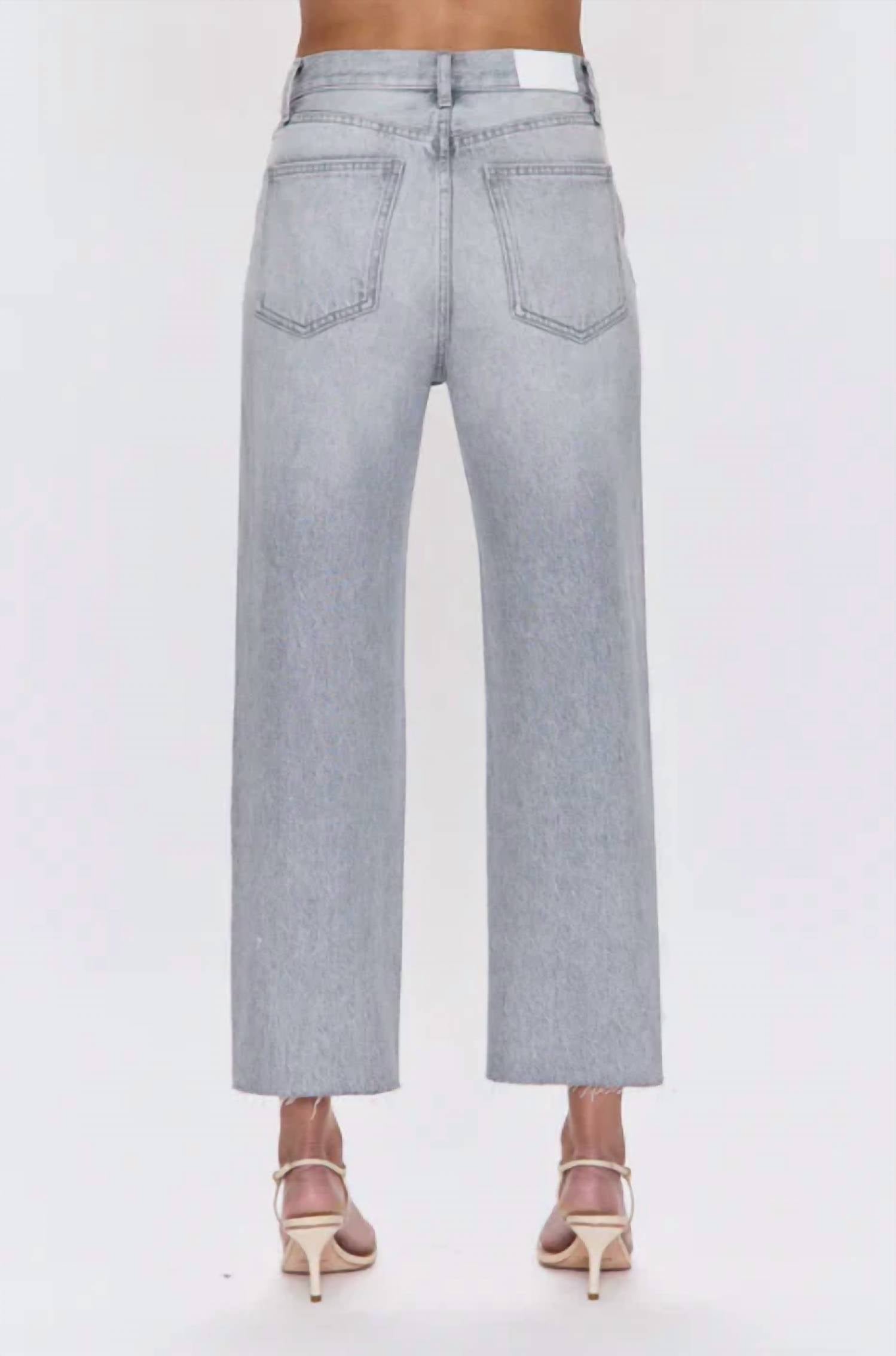 Pistola - Cassie Crop Super High Rise Straight Jeans