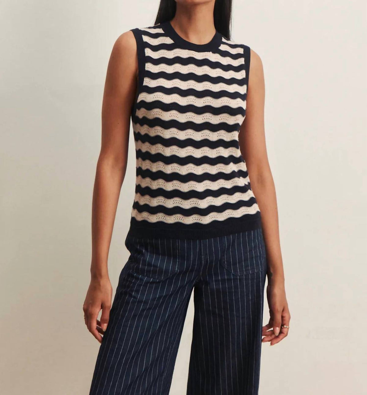 Sanctuary - Everyday Chevron Knit Shell Sweater
