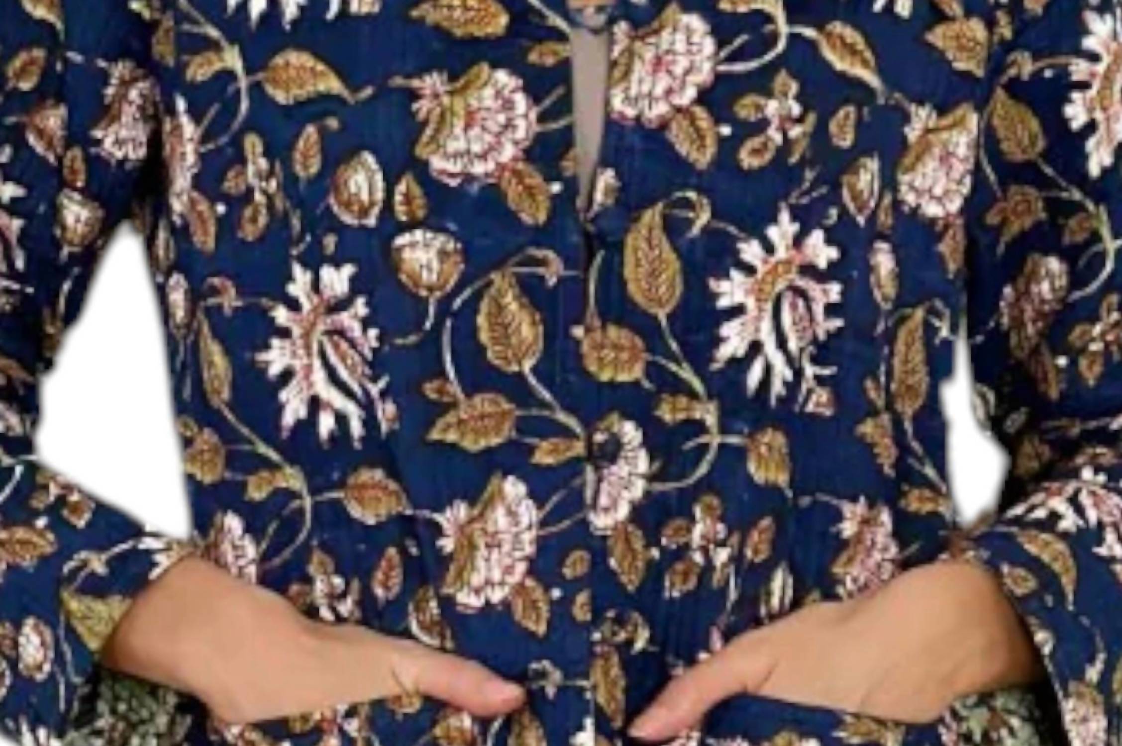 Just Darviny - Long Sleeve Floral Short Jacket