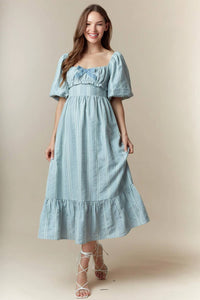 Peach Love - Bow Bubbles Dress