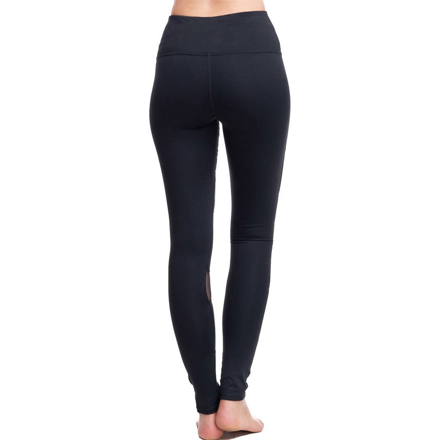 GOLDHAUS Moto Rider Leggings in black - women's pants - detail view