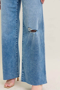 Judy Blue - Tucker Vintage Wash Wide Leg Jeans