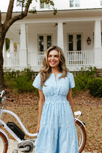 Sail To Sable - Smocked Waist Midi Dress