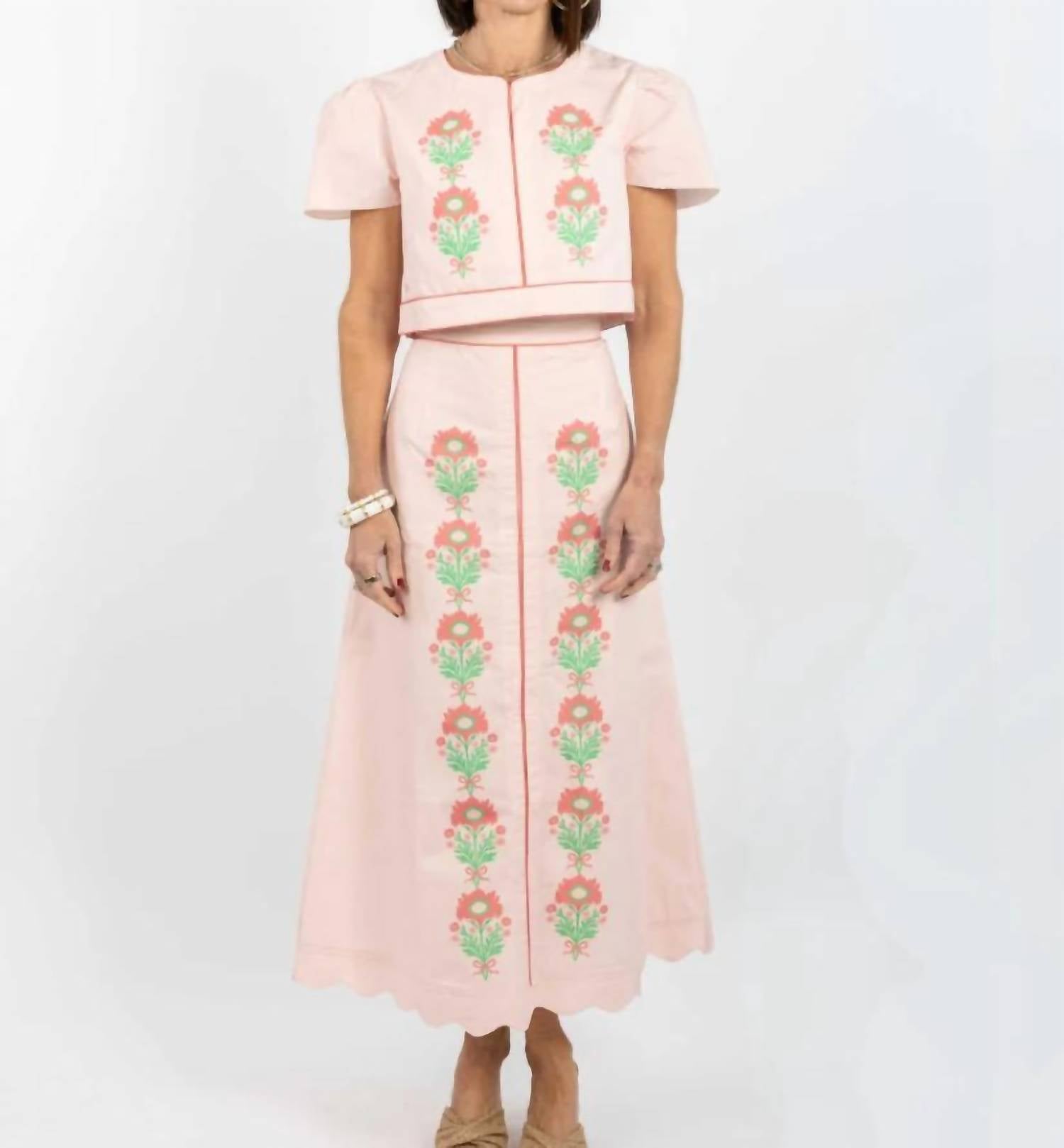 Garland Bags - Emmy Top And Midi Skirt Set