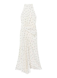 A.L.C. Simona Pleated Midi Dress in cream black - women's dress - view 4