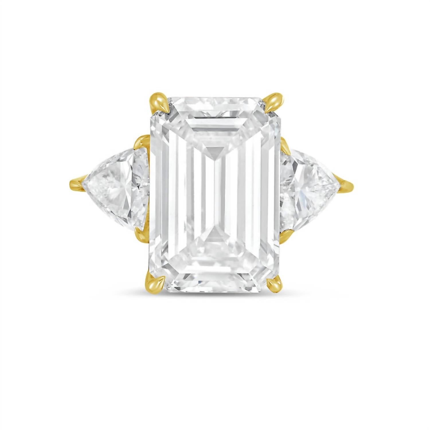 Diana M Jewels - Women's Emerald & Trillion Lab-Grown Diamond Jewelry (2.00 Ct) - Classic