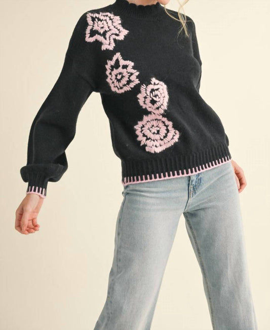 &Merci - Abigail Flower Detail Sweater