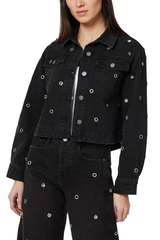 Habitual - Embellished Cropped Swingy Ove Jacket