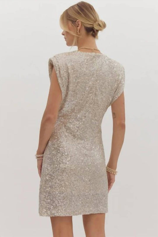 Entro - Classic Holiday Sequin Dress