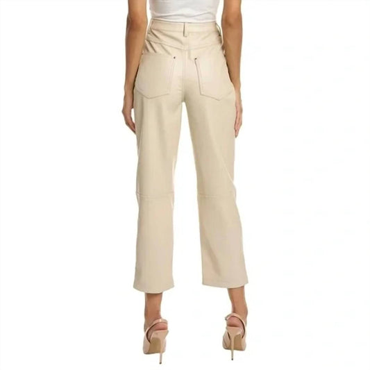 Ted Baker - London High Rise Straight Leg Faux Leather Pants