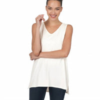 Zenana - Sleeveless Side Slit Top