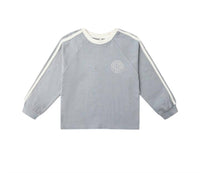 Rylee + Cru Boy's Jersey Long Sleeve Tee in dusty blue - kids' long sleeve top