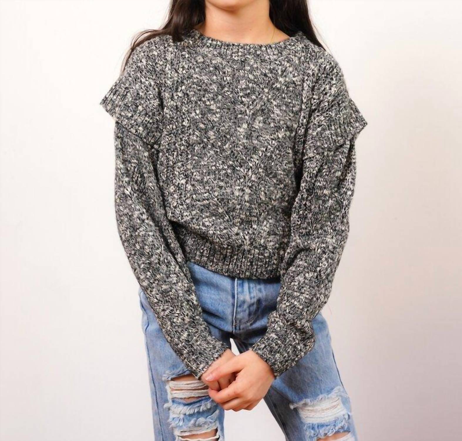 Central Park West - Girls Lucky Novelty Yarn Pullover