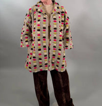 Ivy Jane - Textured Block Knit Mid-length Coat