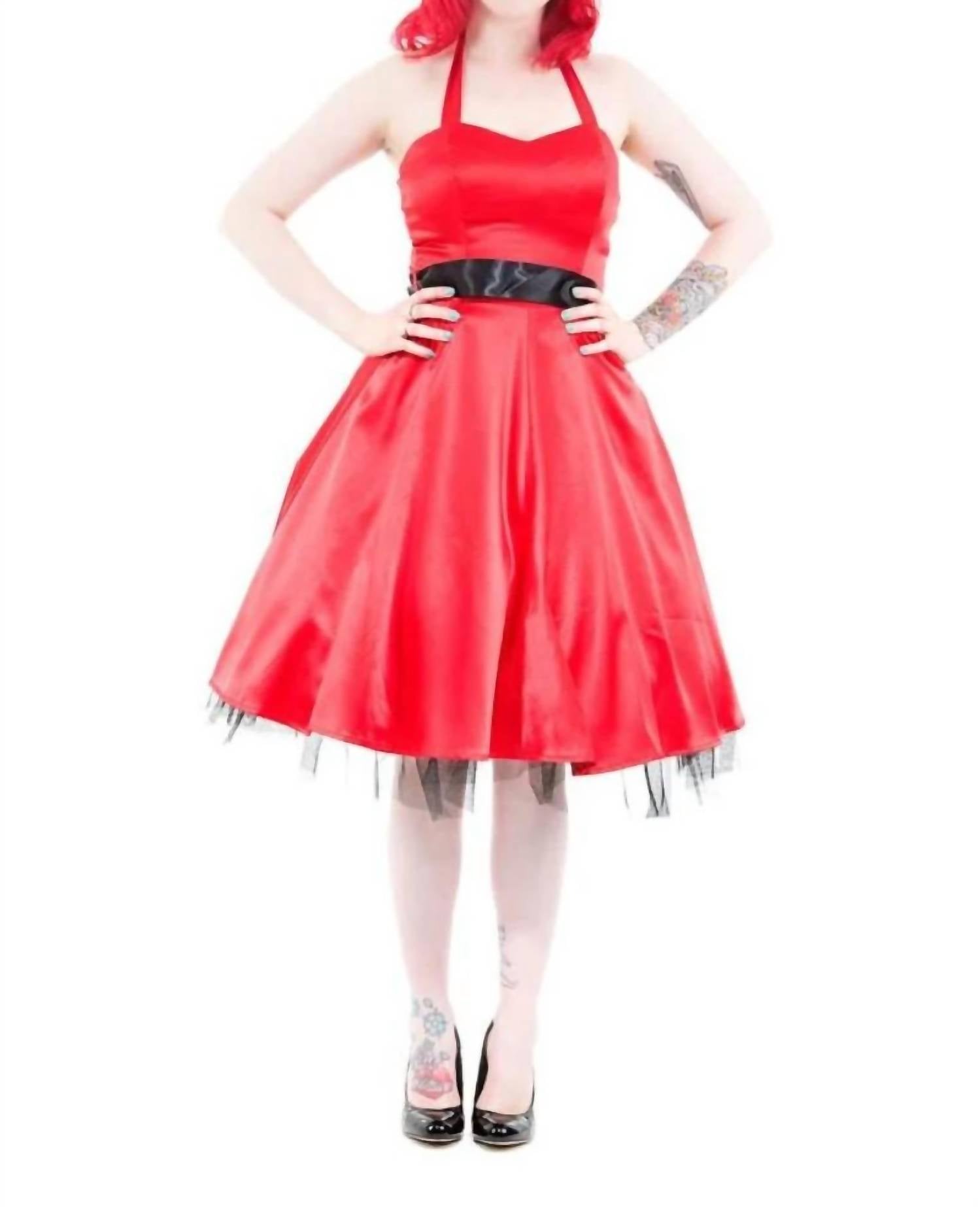 Hearts & Roses - Occasion Halter Dress