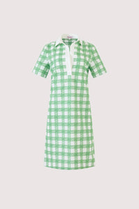 Rosie Assoulin - Mini Rugby Picnic Embroidered Gingham Dress
