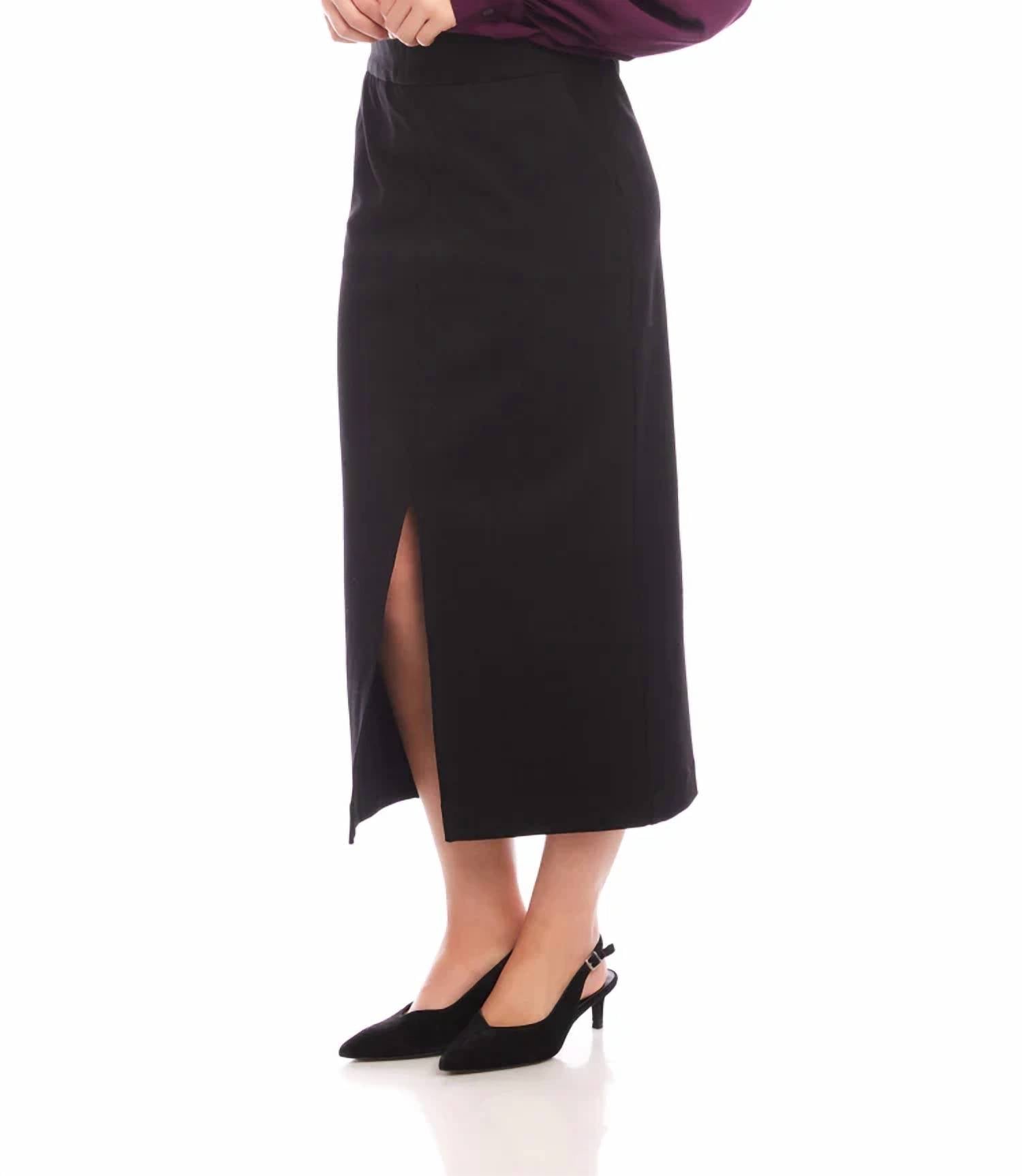 Karen Kane - Lizabeth Front Slit Skirt