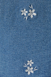 Sunday Edition - Flower Embroidered Pocket Vest