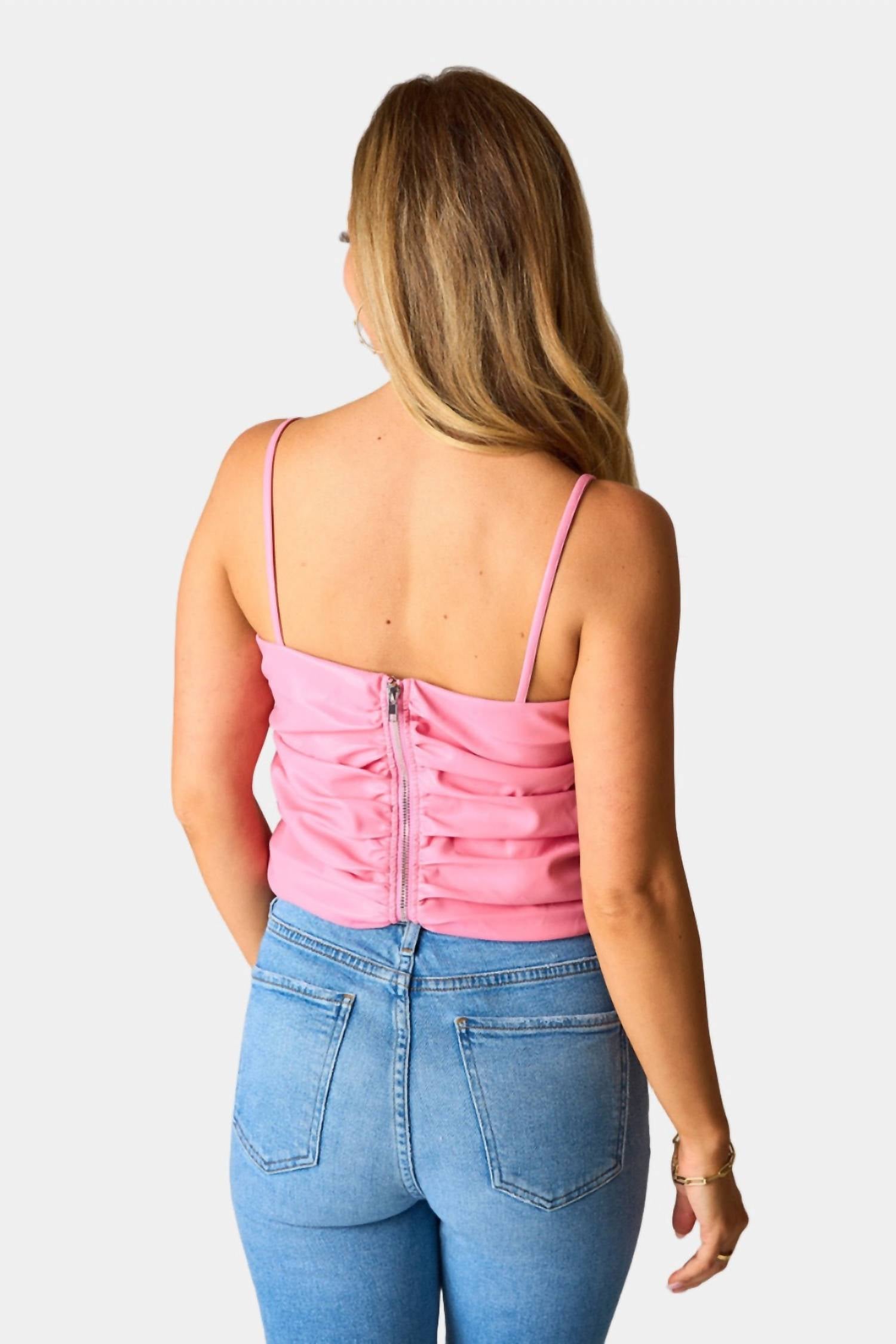 Buddylove - Jolee Vegan Leather Tank Top