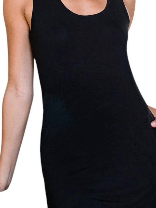 Yala - Riley Racerback Two Pocket Bamboo Shift Mini Dress