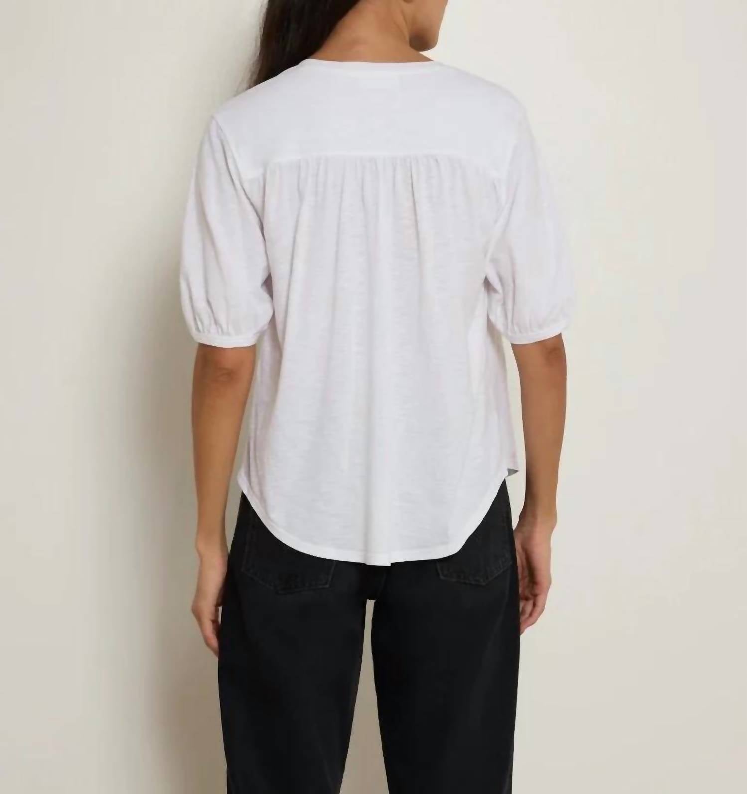 Nation Ltd - Edie Shirred Shoulder Top