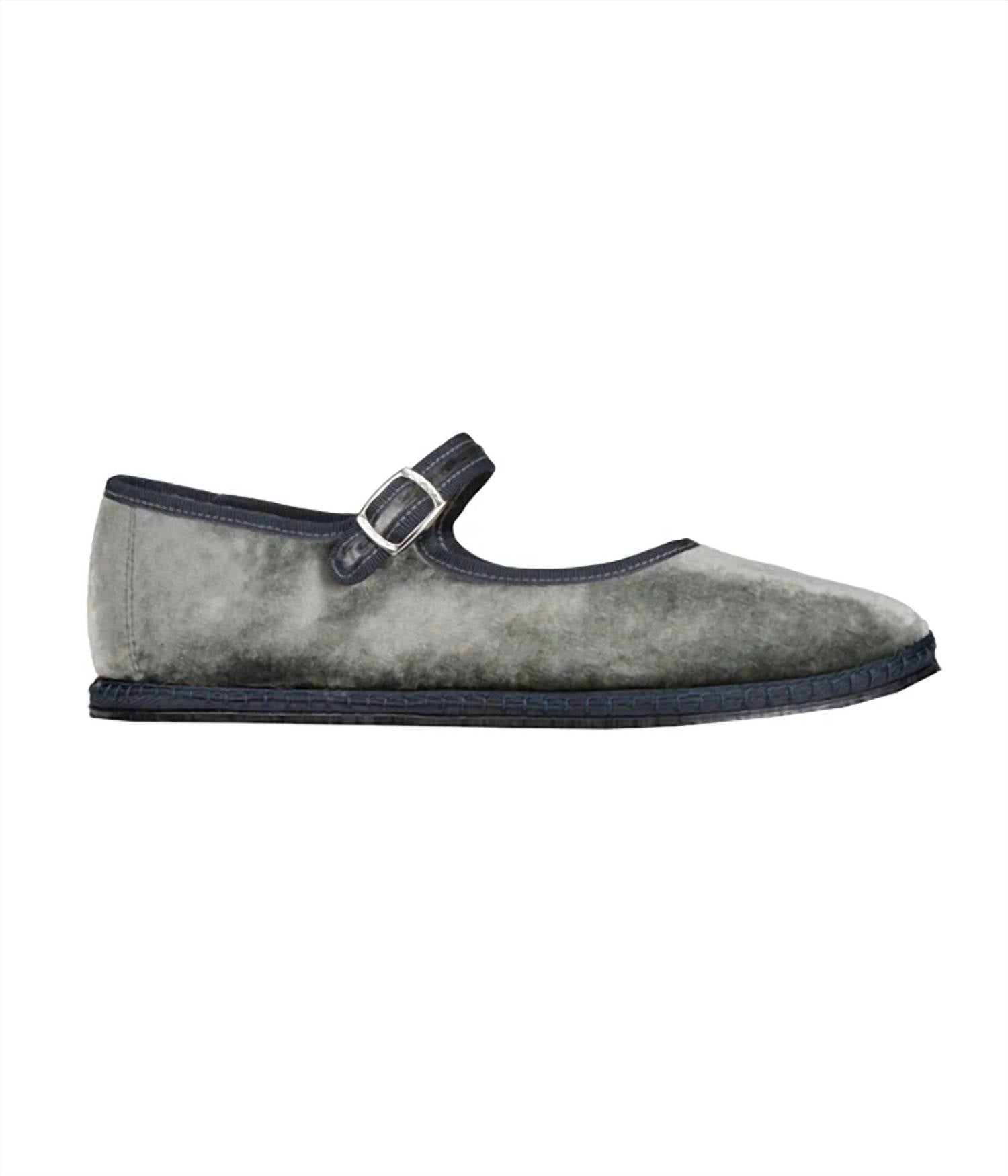 Vibi Venezia - Women's Mary Jane Silk Velvet Shoe