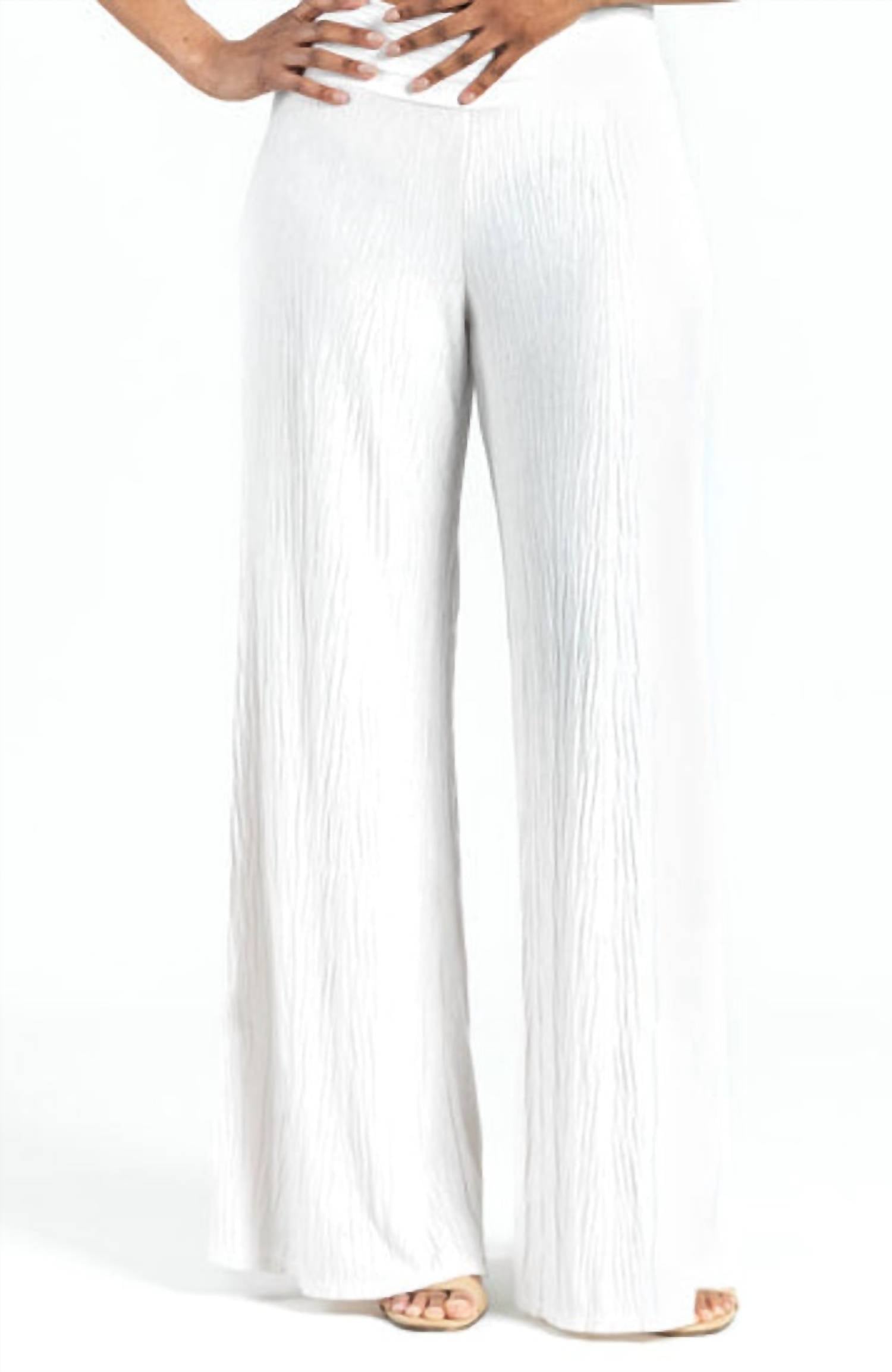 Clara Sunwoo - Soft Pleat Knit Palazzo Pant