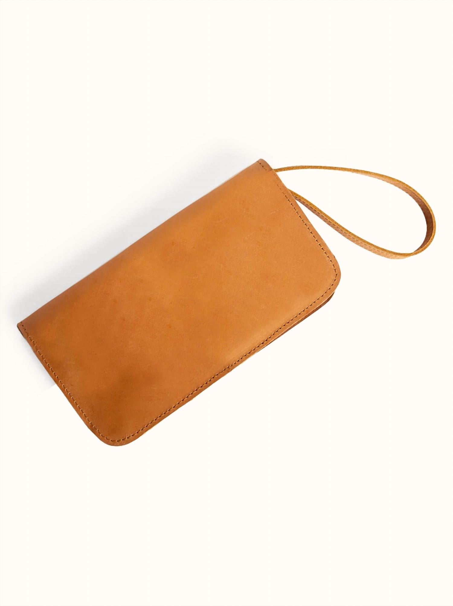 ABLE Women's Alem Snap Wallet in cognac - women's bag