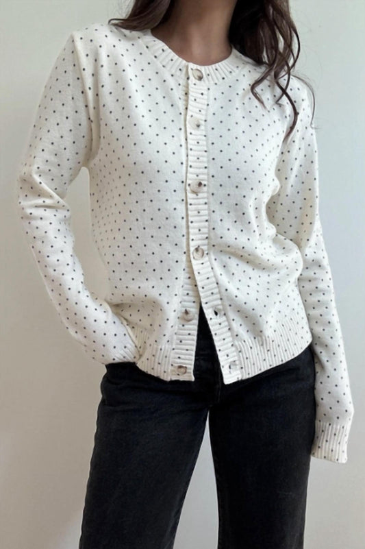 Et Clet - Dainty Knit Dot Cardigan