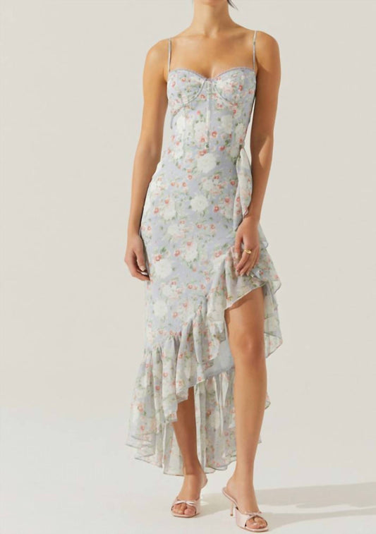 Astr - Brisbane Asmmetrical Ruffle Hem Dress