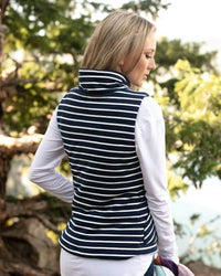 Grace And Lace - Stripe Knit Puffer Vest