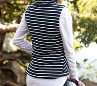 Grace And Lace - Stripe Knit Puffer Vest