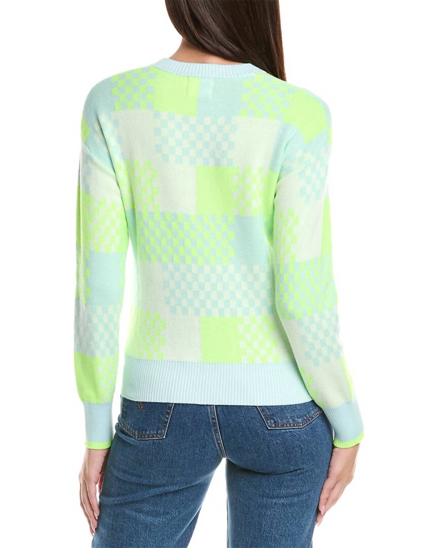 Wispr - Glitch Checkered Crew Sweater