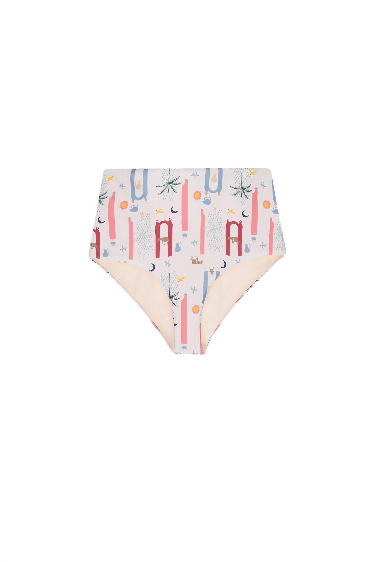 CAROLINA K Women's Nina Bikini Bottom in white - women's swimwear - alternate view